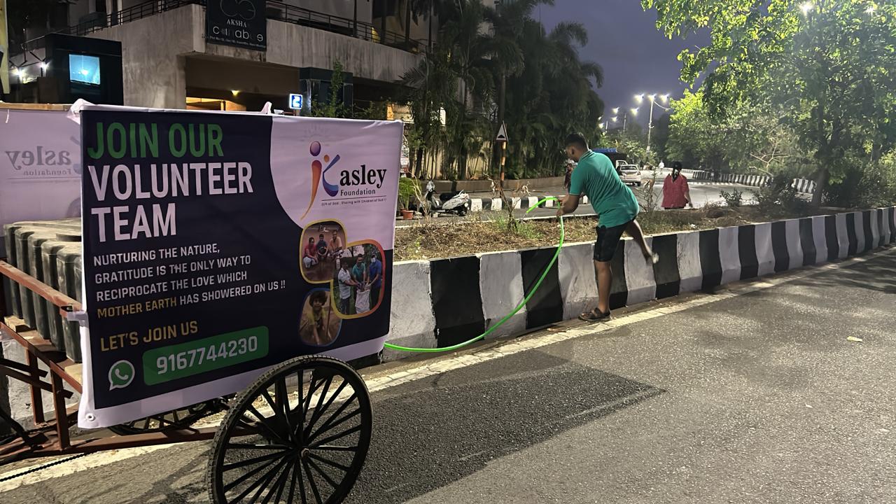Water Rickshaw for Tree Watering - Kamothe - March 2025